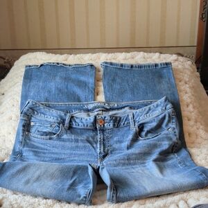 American Eagle Outfitters Women's Blue Boot Cut Jeans